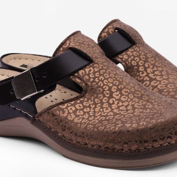 Sobne papuče - ZIMSKA KLOMPA 903 - BRAON LEOPARD